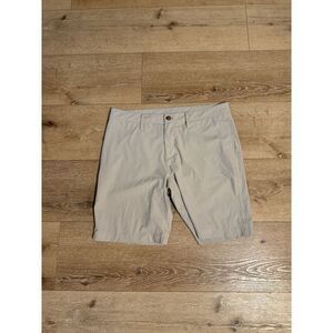 Z by Zella Mens Khaki Chino Athletic Golf Shorts Size 36